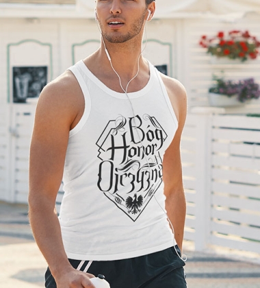 tank-top B-H-O CZARNY NAPIS